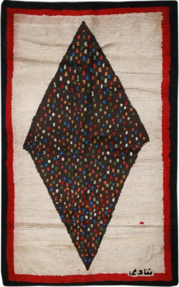 Gabbeh with big Lozenge from “Lors of Lorestan Weave” series